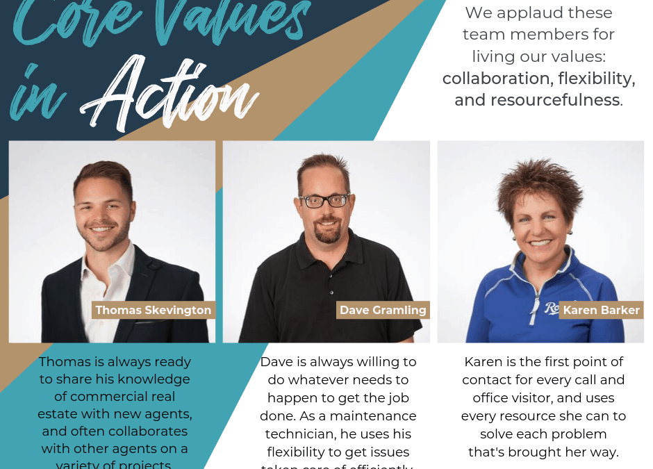 Core Values in Action – September